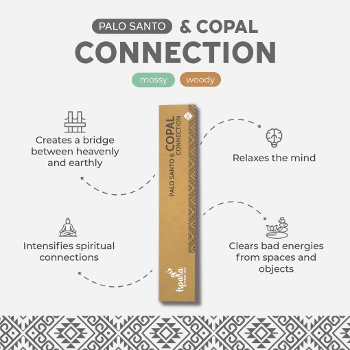 Ispalla Palo Santo & Copal Incense (Connection)- Retail Display Box- 12 packs 